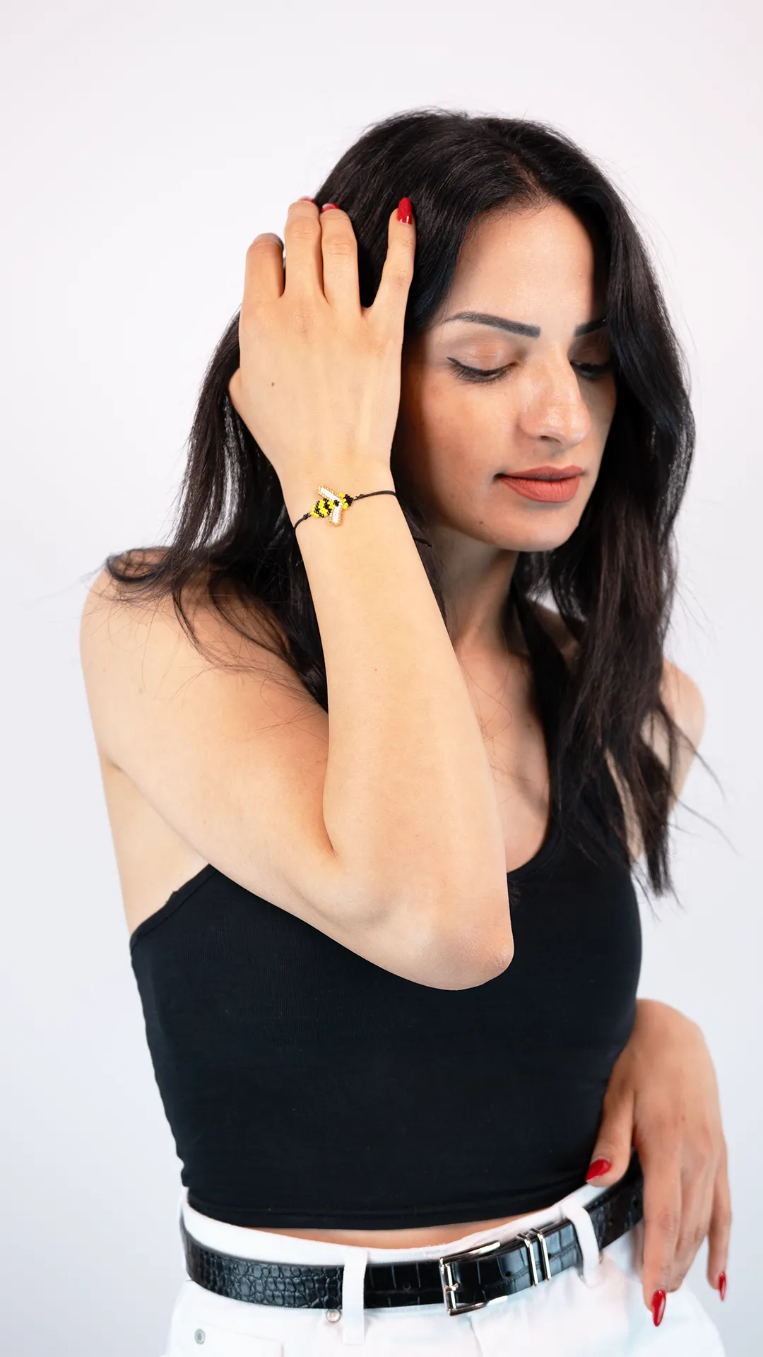 Arı Motifli Miyuki Bileklik